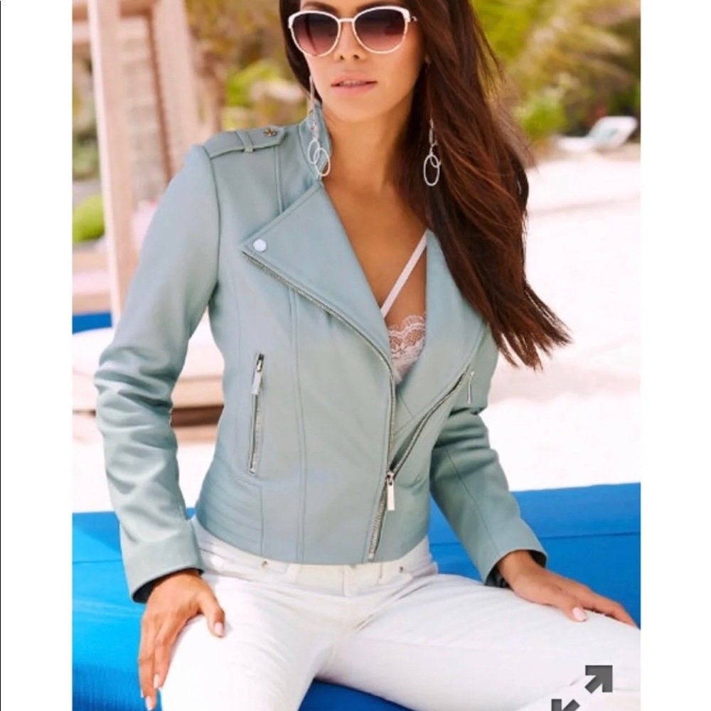 Leather Moto Jacket.
